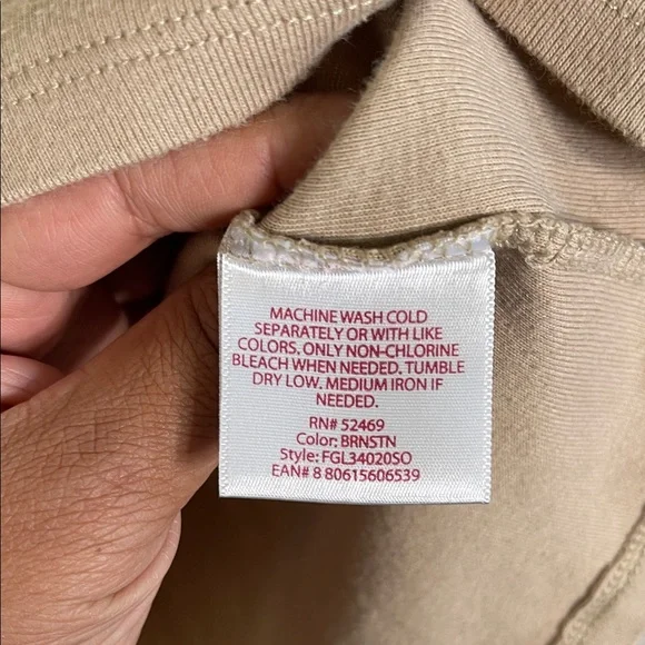 Faded Glory Women's Mid Sleeve Tan Top - Picture 3 of 4